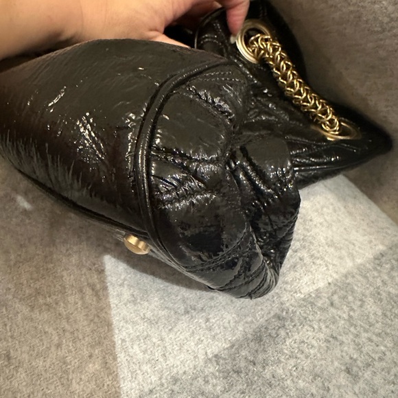 Authentic CHANEL Black Patent leather bag - Picture 8 of 13